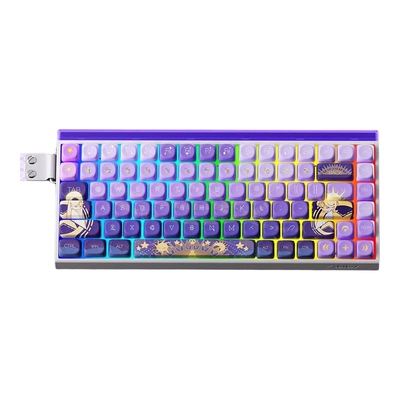 狼蛛HERO84HE磁轴键盘机械电竞游戏有线高性能RT0.01碳纤维定位板