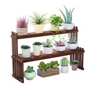 花架子实木飘窗台多肉托架室内客厅桌面阳台移动小花盆架子置物架
