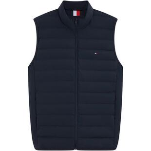 【防风防泼水】Tommy秋冬男装可打包轻暖90鹅绒排骨羽绒背心外套