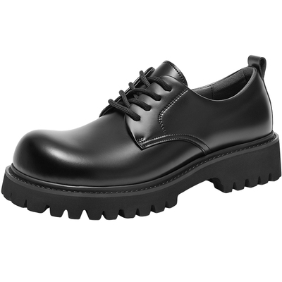 张凌赫同款百丽厚底德比鞋男士