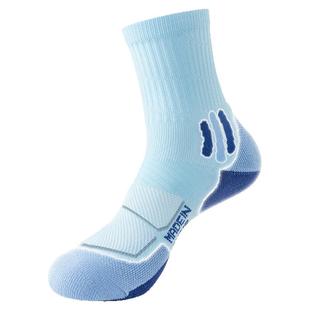 羽毛球袜子女中筒冬季加厚毛巾底专业跑步运动女款健身篮球袜蓝色