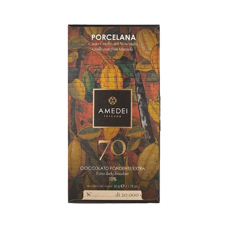 意大利进口Amedei Porcelana70%黑巧克力稀有可可限量2万片 多款