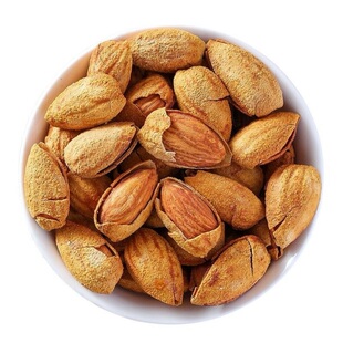 新货带壳巴旦木500g坚果罐装散装称斤杏仁干果零食年货原味巴达木