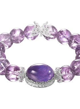 zeroline蝴蝶紫水晶手串女款
