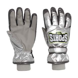 秋冬美式保暖不透风滑雪手套学生户外骑车保暖防风可触屏加绒五指