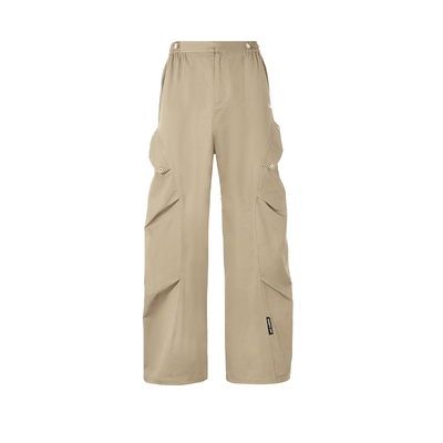 8ff设计结构褶皱宽松休闲裤