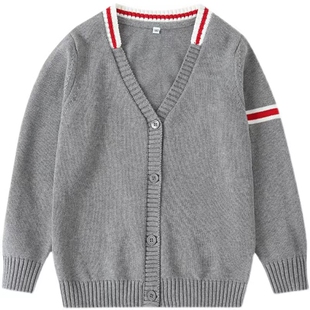 儿童毛衣开衫男女童春秋长袖针织衫外套班服小学生校服幼儿园园服