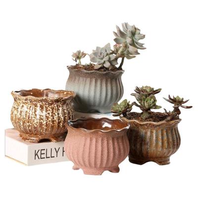 陶瓷简约风特价清仓透气多肉花盆