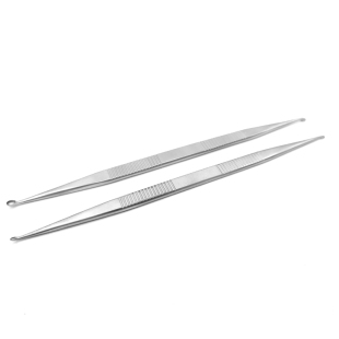 耳用双头刮勺五官科器械不锈钢刮匙挖勺刮软疣掏耳挖耳勺除耳结石