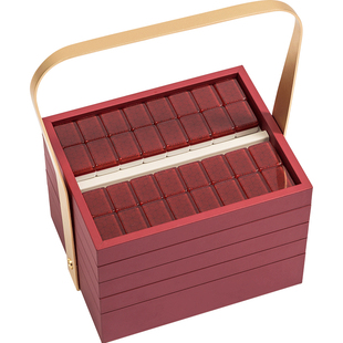 SHANG XIA上下君子麻将提盒套装便携家用旅行麻将牌高端商务礼品