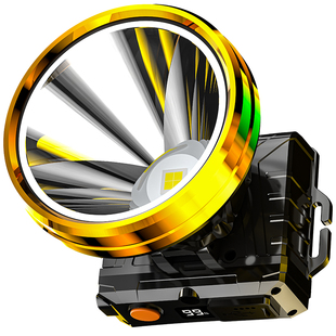 大功率头灯锂电池大容量强光超亮超长续航矿灯头戴式照明灯大光斑