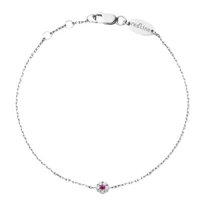 redline/红绳女士2023新款Illusion 0.05克拉圆形钻石金链制手链