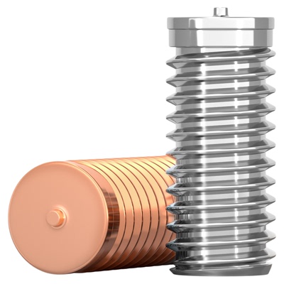 304镀铜无头焊接螺丝