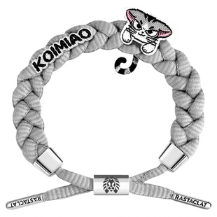 RASTACLAT猫猫酱宠物猫咪布贴可爱甜蜜男女情侣小狮子手链绳礼物