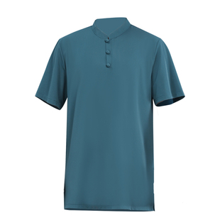 夏季薄款太极服男款新款短袖t恤上衣单件太极拳练功服武术服女士