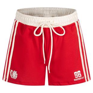 BUFU美式复古休闲叠穿辣妹风织带热裤跳舞低腰运动短裤女