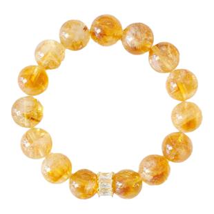 zeroline天然黄塔晶黄水晶手链女款轻奢小众水晶手串男款生日礼物