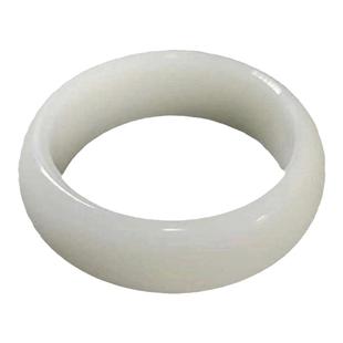 加宽手镯新疆和田玉羊脂白玉手镯昆仑玉镯子妈妈女友母亲生日礼物