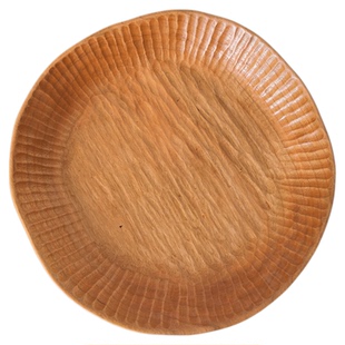 侘寂风香薰蜡烛托盘收纳盘摆件樱桃木茶点点心盘樱桃木高档果盘