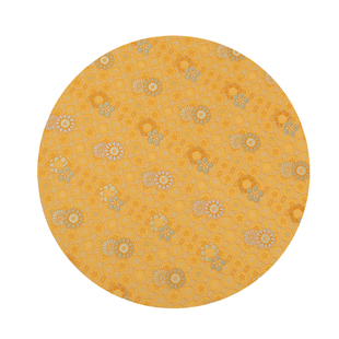 中国风提花龟背春菊老钱风仿宋锦面料包装锦盒书画装裱新中式女装