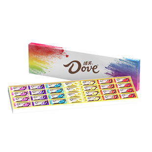 德芙巧克力七彩缤纷马年新年礼盒装礼物情人节送女朋友男友心语