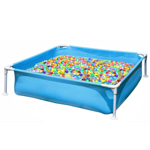 方形支架家庭加厚儿童游泳池婴幼儿决明子戏水池钓鱼池养鱼池摆摊
