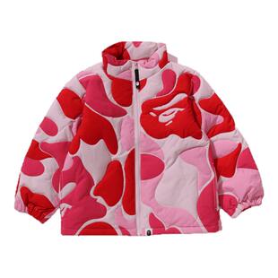 BAPE童装25年秋冬迷彩图案羽绒服002443P