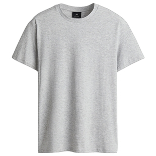 HM男装女装T恤纯棉舒适正肩圆领休闲短袖简约内搭打底衫0685816