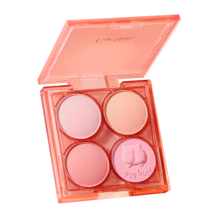 carmela卡梅拉柔雾四色腮红盘韩系膨胀收缩色腮红蓝紫氛围感修容