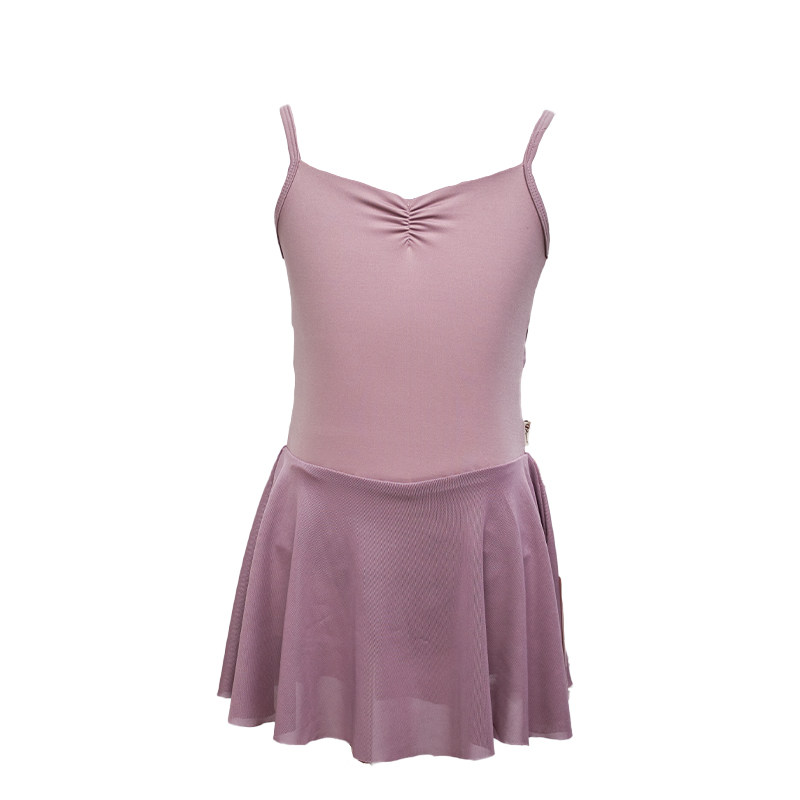 儿童舞蹈服夏季女生体操服蓝色吊带芭蕾体服女童练功服中国舞新款
