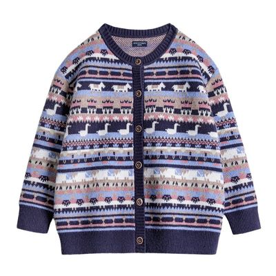 费尔岛开衫毛衣外套马登女装