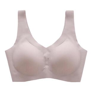 无痕内衣女聚拢收副乳防下垂大胸显小无钢圈运动背心式文胸秋冬季