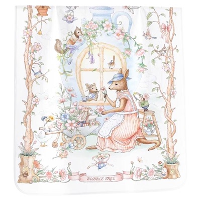 婴儿纯棉六层纱布抑菌超软浴巾