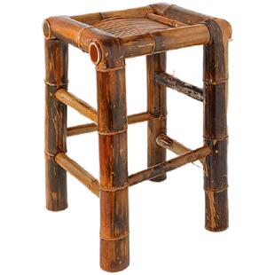 竹椅子靠背椅宜农庄煮茶民宿火锅店夜粥档快餐店家用手工竹凳桌子