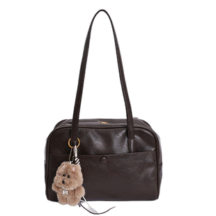 美拉德复古托特包包女2025新款秋冬单肩腋下包大容量通勤波士顿包