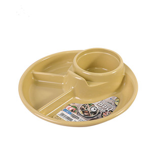 【日本制】进口食品级树脂耐热分格饭盆儿童幼儿园宝宝便当野餐盘