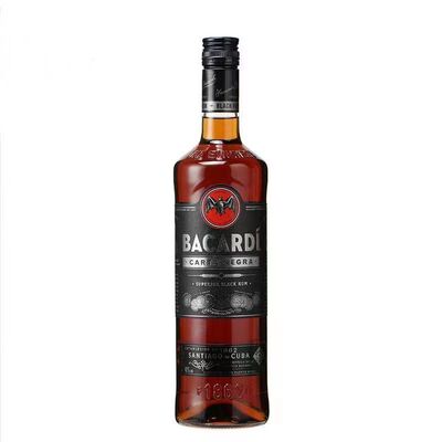百加得黑朗姆酒 BACARDI BLACK RUM 鸡尾酒基酒烘焙 正品进口洋酒