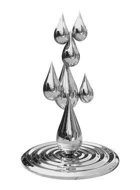 户外玻璃钢水滴落地摆件现代风