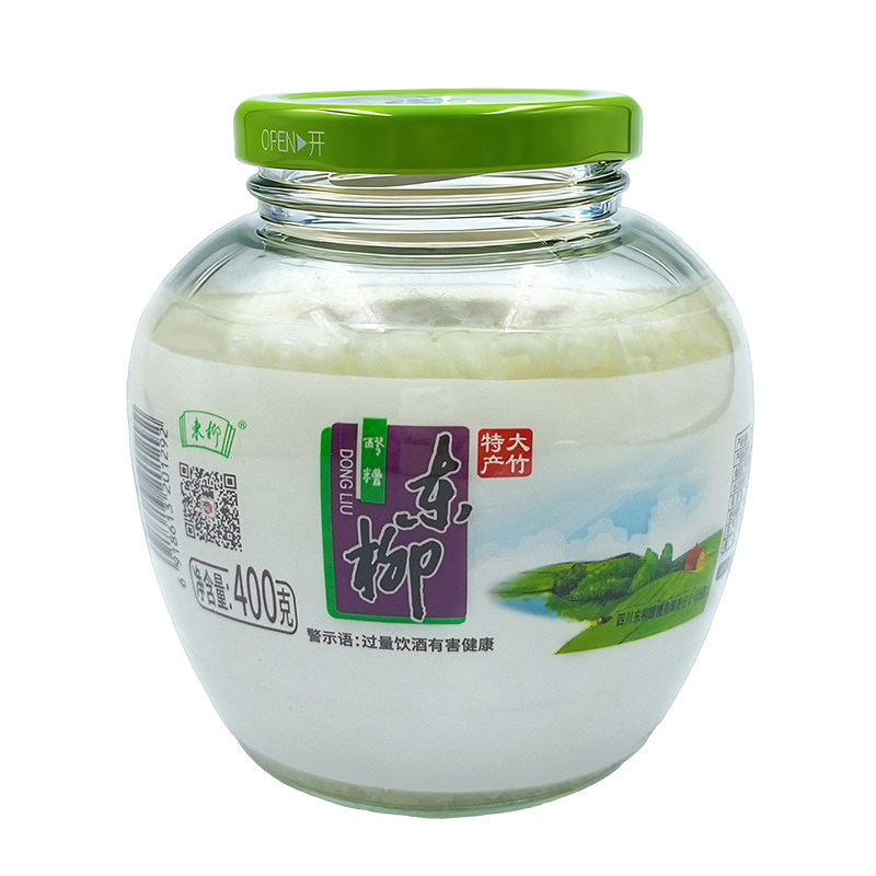 四川大竹东柳醪糟400g瓶装甜米酒