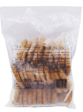 包邮 泰正 原味鱼糜饼750g(25g*30块) 油炸鱼饼 天妇罗关东煮
