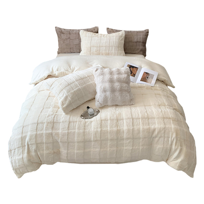 懒兔毛牛奶绒双面绒亲肤被套