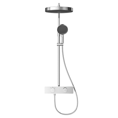 watermax极简电镀银色花洒H728