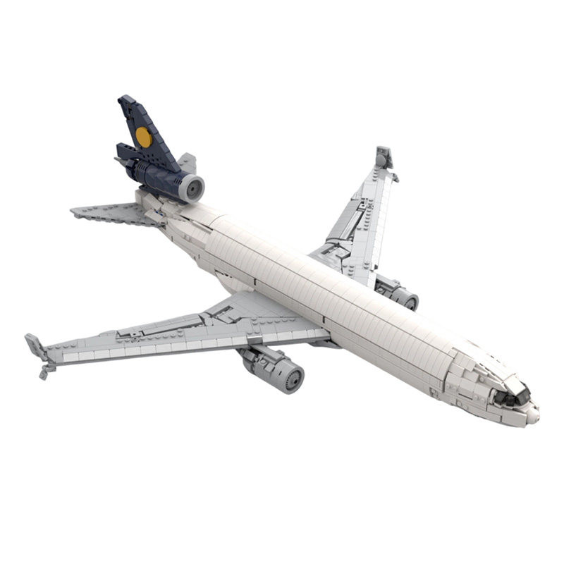 汉莎航空货运MD-11飞机积木玩具