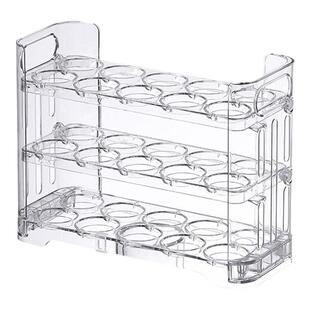 冰箱用侧门鸡蛋收纳盒食品级保鲜盒专用整理收纳翻转鸡蛋盒鸡蛋托