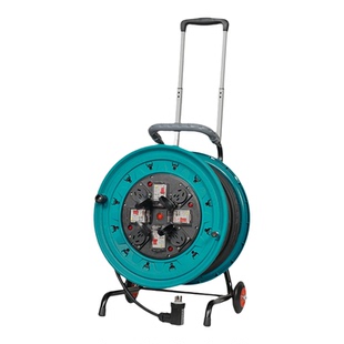 220V电缆盘四机四闸四开四控电缆盘卷线拖防雨移动电源延长接线盘