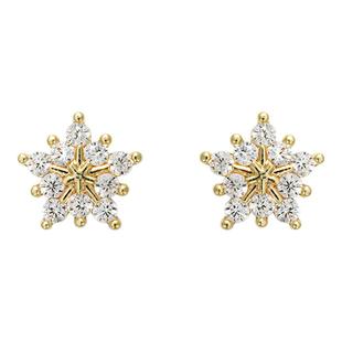 Exhibition/览物馆雪花锆石超仙耳钉耳环女耳饰小众设计感高级
