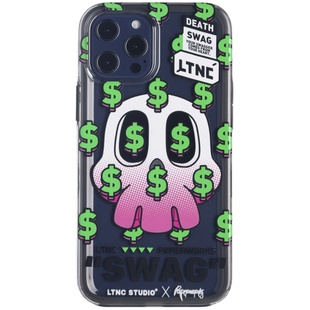 【清仓优惠】PAPERWORKS LTNC联乘款SWAG骷髅图案适用苹果iPhone12ProMax手机壳