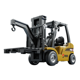 儿童电动叉车玩具大号合金喷雾工程车模型升降装卸吊车男孩玩具车