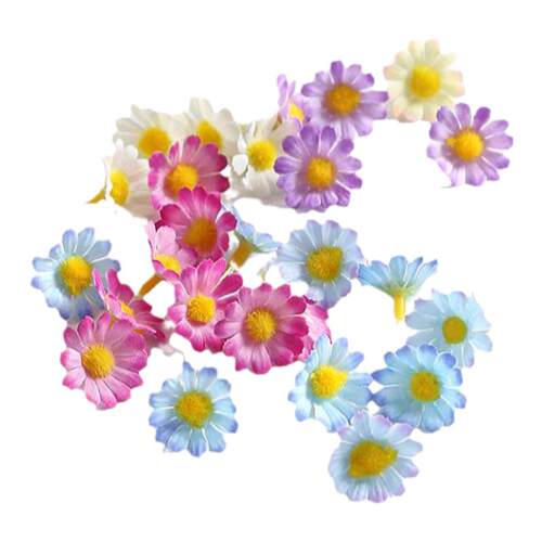 仿真小花 向日葵太阳花diy手工头饰发饰服装配件花环材料绢布假花