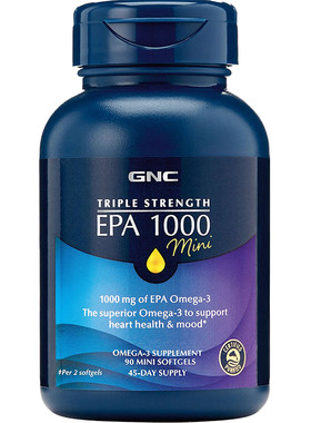 GNC三重浓缩EPAOmega-31000mg